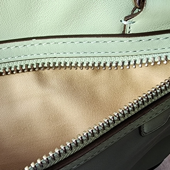 Coach Legacy Candace Carryall 24201 All Leather Satchel Seafoam/Mint 2012 EUC - Picture 11 of 16